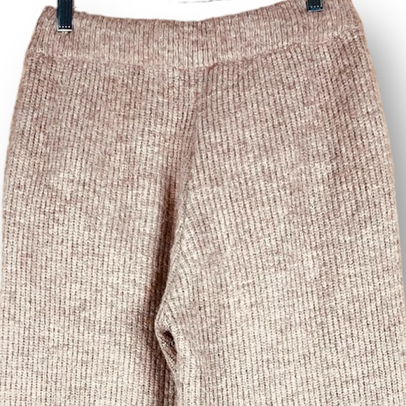ANTHROPOLOGIE by Saturday/Sunday Dina Lounge Ribbed Knit Cozy Pants Beige Size S - Picture 10 of 12
